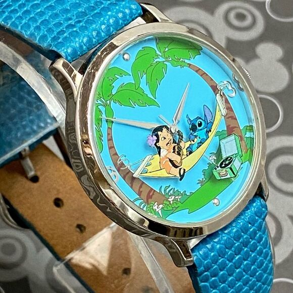 Vintage Disney Time Works LILO & Stitch Unisex 3-D Look Watch - Picture 3 of 15